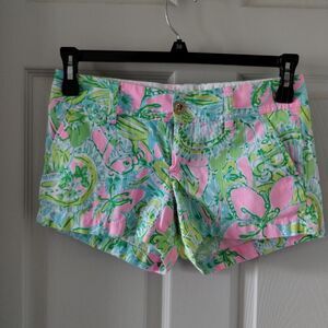 Lilly Pulitzer Walsh Shorts Size 0